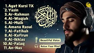 MAJESTIC VOICE Ayat Kursi 7x, Surah Yasin, Ar Rahman, Waqiah, Al Mulk, Kahfi, Ikhlas, ALAA YASEER