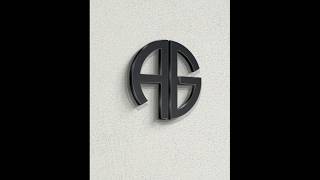 Coreldraw Tutorial - Letter A + G Logo Design Ideas in Coreldraw