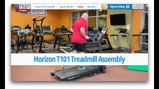 Horizon T101 Treadmill Assembly - BigGuyTreadmillReview.com