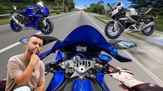 YAMAHA R1 vs R15: 200 HP vs 19! The brutal comparison every rider should see.
