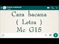 Cara bacana - Letra - Mc G15 ( Stefan Cover )