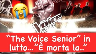 “The Voice Senior” in lutto…”È morta la..”