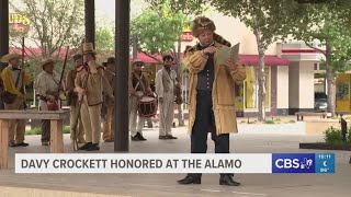 Davy Crockett honored at the Alamo