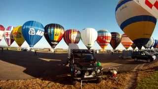 Lorraine Mondial Air Balloons 2013 - The Great Line - 391 Balloons - GoPro HD