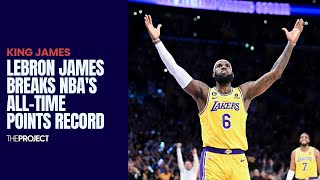 LA Laker's LeBron James Breaks NBA's All-Time Points Record