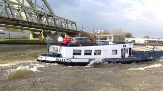 ⚓️'BELVONA', vrachtschip neemt krappe bocht, 06003388, uit Gent, België