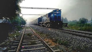 16106 Chennai Egmore Express Crossing Panruti railway station.!