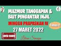 Mazmur Tanggapan 27 Maret 2022 | Minggu Prapaskah IV | Edisi Baru, Lilian Sinaga