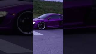 Bagged 2010 Audi R8 V10/ the wrap 🤙 Purple Angel/ What a beauty… #shorts