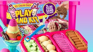 Unboxing Play Sand KIT | Ice Cream Shop| Yummy Set #kineticsand  #toys #kidsvideo #unboxing#asmr