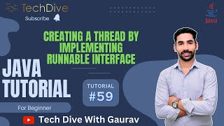 Creating a Thread By Implementing Runnable Interface | Miltithreading in java | Tutorial #59