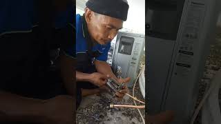 PASANG AC VACUM TANPA ALAT