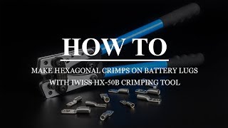 IWISS BATTERY CABLE LUG HEXAGONAL CRIMPING TOOL