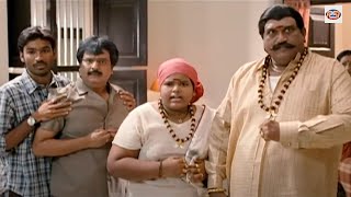 Rakhwala no 1 Comedy Scenes | Dhanush | Genelia D'Souza | Vivekh | Jaya Prakash Reddy | South comedy