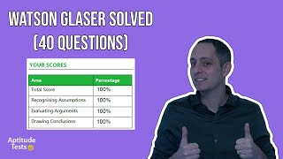 Full Length Real Watson Glaser Test Solved 40 Questions