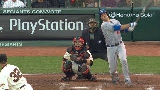 LAD@SF: Ellis' solo dinger puts Dodgers on the board