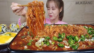 SUB) 땡초듬뿍 당면듬뿍 국물닭발 한그릇 먹방 BRAISED CHICKEN FEET IN SPICY SAUCE HOT PEPPER REAL SOUND ASMR MUKBANG