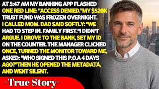 My Parents Froze My $520,000 Inheritance With a Forged Signature at 5:47 AM — They Had No Idea What