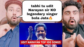 Top 100 Songs Of Udit Narayan | Random 100 Hit Songs Of Udit Narayan | Pakistani Reaction