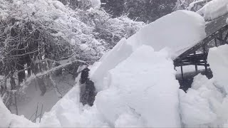 Had a close call during snow removal~routine in deep-snow area day9~2022/1/4