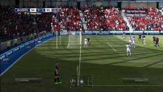 Fifa 12 Curved in Corner Kick Goal!