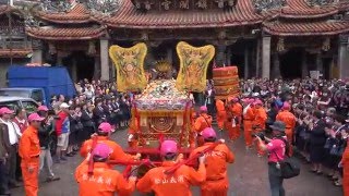 2016/03/13 松山慈祐宮三媽及義消往大甲鎮瀾宮會香蒞臨廟埕廣場