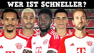 FC Bayern: Welcher Bayern Spieler ist schneller? ft. Kane, Sane, Musiala - Fußball quiz 2023 👀⚽️