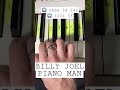 How to play Piano Man by Billy Joel on piano