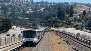 Railfanning BART with weather and scenery contrasts. 7/25/24