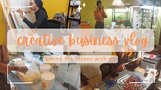 Creative Small Business Vlog 001 -  Sewing, Soapmaking, and a Touch of Art 🎨🧵