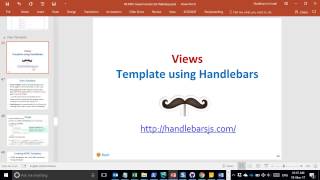 Web UI using Handlebars Template Engine