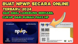 cara buat  NPWP online | cara bikin NPWP online 2024