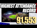 TOP 5 HIGHEST ATTENDANCE RECORDS in WOMENS FOOTBALL