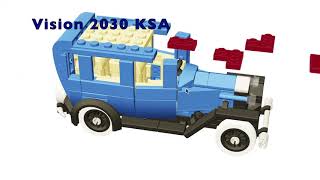 Ford Model A 1930! Lego Mecabricks - Ford for Kids! Vision 2030