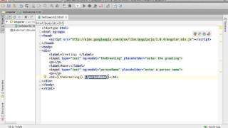 Simple AngularJS Hello World Demo