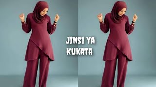 Jinsi ya Kukata Nusu Kanzu ya Jeje mishono ya Vitambaa@NaimaCreation