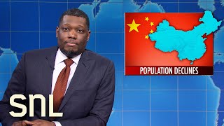 Weekend Update: China's Population Decline, Andy Murray Denied Bathroom Break - SNL