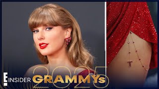 Why Fans Think Taylor Swift’s Sexy Thigh Chain Is a Nod to Travis Kelce | Grammys 2025