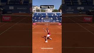 Rafa Nadal's looks thinner (Practice in Barcelona) #tennis