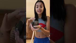 Malu Trevejo found an injured bird | instagram ig live 7/10/2020