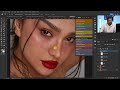 how to skin retouch in one click free photoshop action