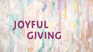 Joyful Giving