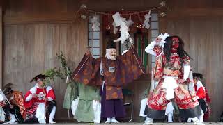 西寒田神社 神楽奉納 日割 (8/12) 庄内原神楽