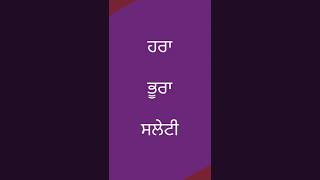 ਰੰਗਾਂ ਦੇ ਨਾਂ ਪੰਜਾਬੀ ਵਿੱਚ /what are the colours name in Punjabi