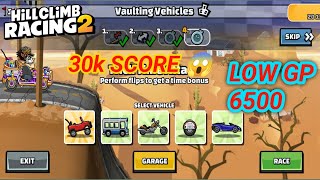 Hill Climb Racing 2 – 30k 🥰 points in VAULTING VEHICLES Team Event (Low GP)