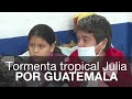 El paso de la tormenta tropical Julia por Guatemala deja a cientos de familias sin hogar