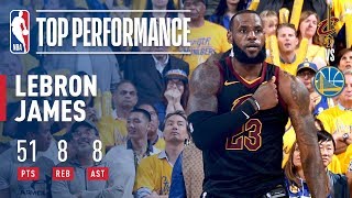 LeBron James' Epic 51 Point Performance | Game 1 Of The '17-'18 Finals