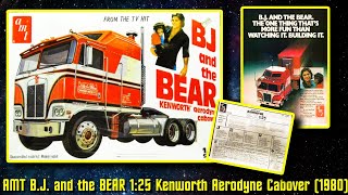Vintage AMT BJ and the BEAR 1:25 Scale KENWORTH aerodyne cabover Model Kit (1980)
