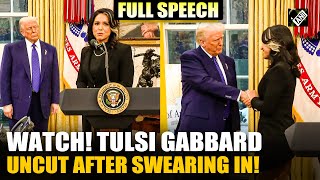 Tulsi Gabbard sworn in as US Intel chief, expresses commitment on ensuring safety of US citizens