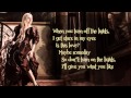 Avril Lavigne - Give You What You Like (Lyric On Screen) HQ